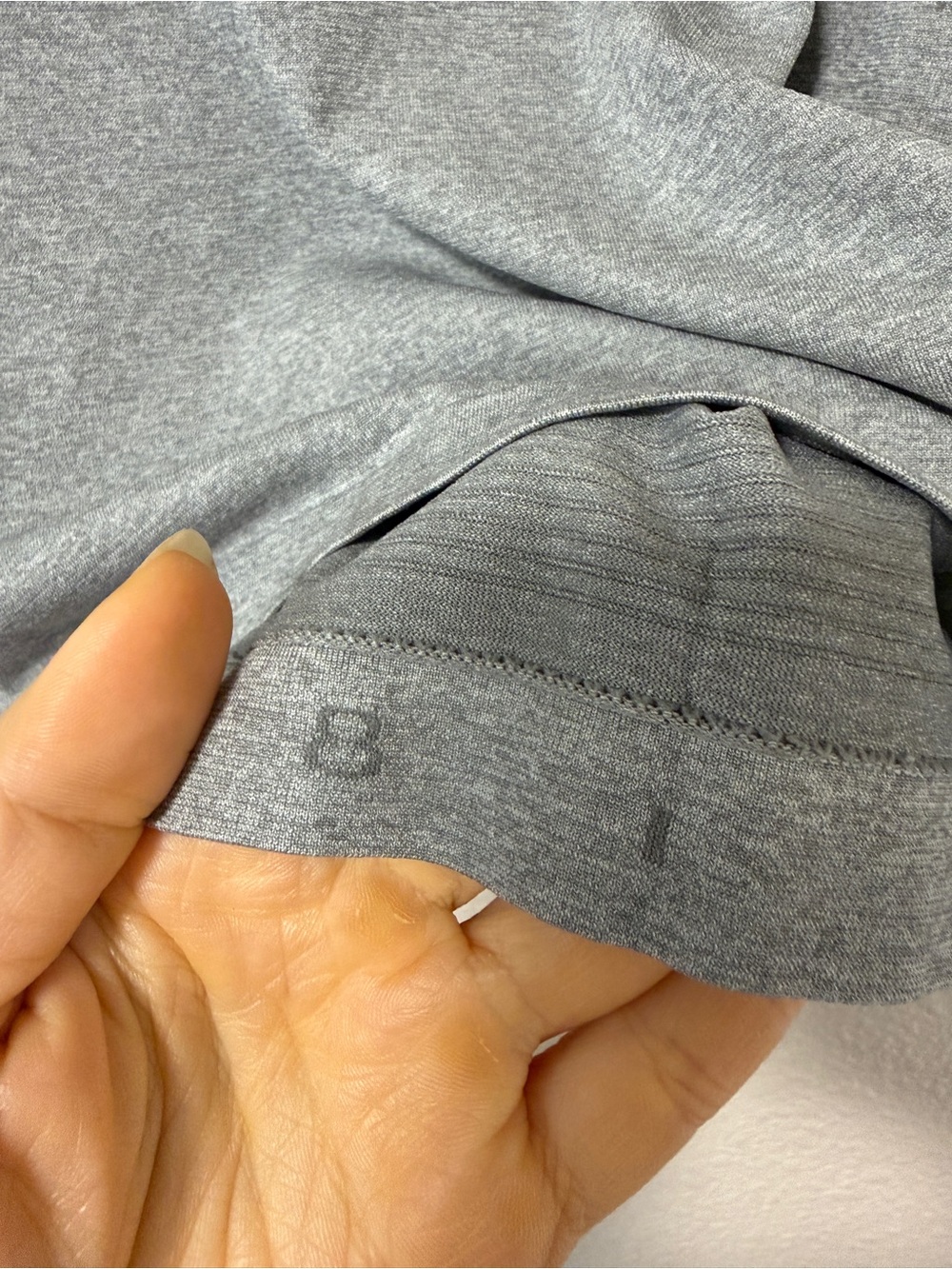 Lululemon Swiftly Tech Short-Sleeve Shirt Workout Top Size 8 Light Grey - Picture 5 of 5